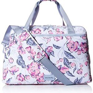 Vera Bradley Recycled Lighten Up Reactive Weekender Travel Bag, Hummingbird Bloo